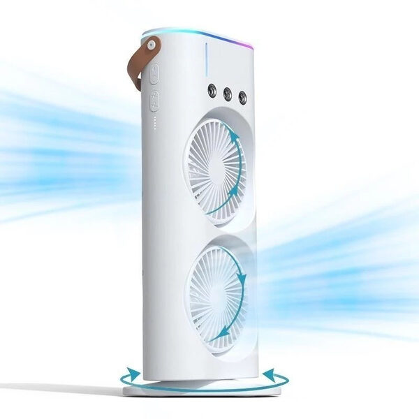 Mini climatizador com luz